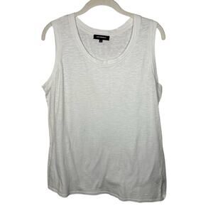 525 America White 100% Cotton Tank Top Women's Large